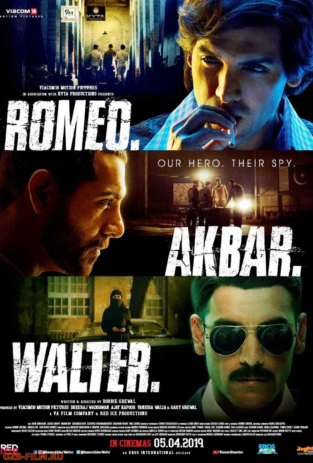 Romeo Akbar Uolter Hind kino Uzbek tilida 2019 O'zbekcha tarjima kino HD