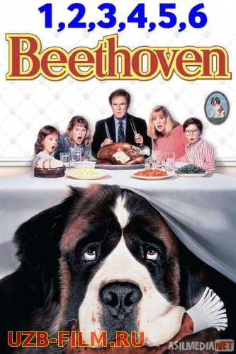 Betxoven / Bethoven kuchuk 1, 2, 3, 4, 5, 6 Uzbek tilida 1992-2008 O'zbekcha tarjima kino HD